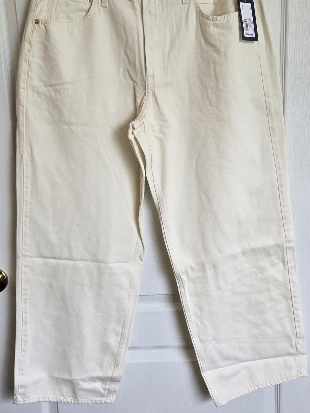 Universal Thread Women's Cream Straight-Leg Pants Size 14S